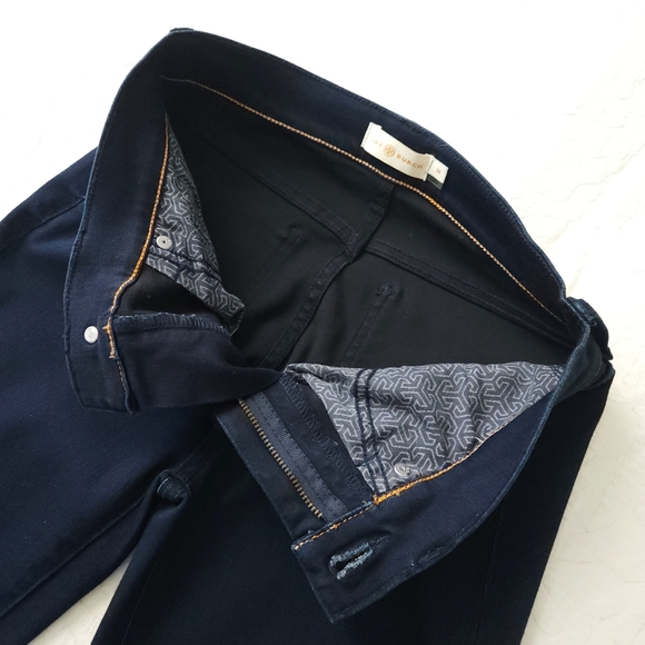 Tory Burch Dark Blue Stretch Bootcut Jeans, Excellent Condition, Size 26 - Picture 3 of 16